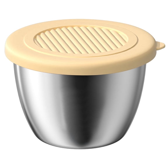 Stainless Steel Condiment Cups Leakproof Sealed Dressing and Dipping Containers with Secure Lids for Ketchup and Dressings