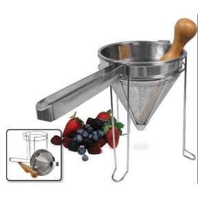 Stainless Steel Cone Strainer & Pestle Set