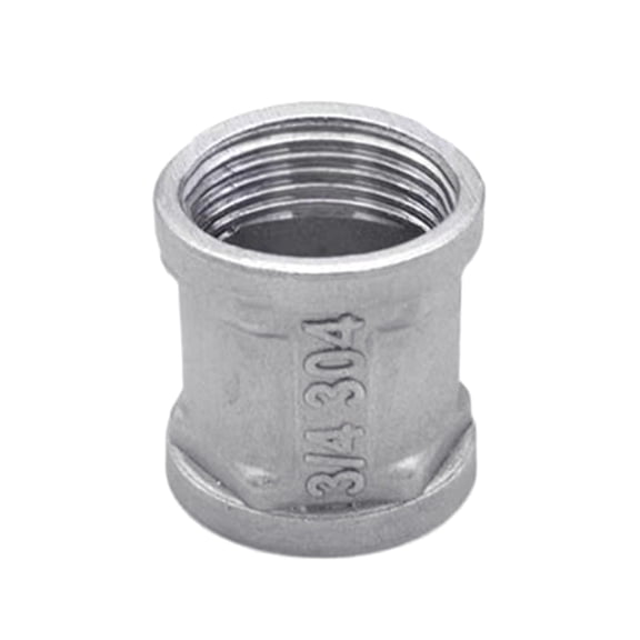 Stainless Steel Connector Adapter Coupler Plumbing Fittings Double Sleeve Connection Nipple Female Threaded Pipe Adapter