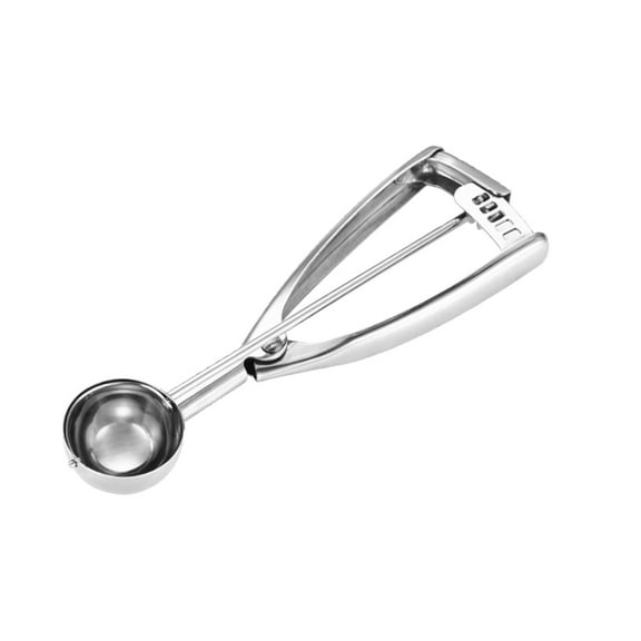 Stainless Steel Cookie Scoop 1 Tablespoon, Small Baking Tool for Uniform Cookies Cupcakes Meatballs, Dishwasher Safe, Silver