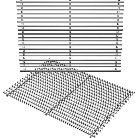 Stainless Steel Cooking Grate for Genesis II and Genesis II LX 300 Series Gas Grills - Grill Grid Grate for 2022 - Replacement Parts for 66095 - Set of 2