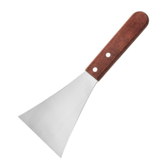 Stainless Steel Cooking Spatula Flat Mouth Spatula Barbecue Shovel Pancake Shovel Straight Handle Shovel Triangle Shovel Baking Tool