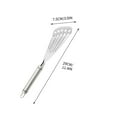 thumbnail image 1 of Stainless Steel Cooking Spatula for Pizza Egg, Fish Spatula Cookware - Slotted Turner Egg Flipper Utensils, 3x11in, 1 of 5