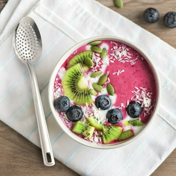 Cooking Utensils Stainless Steel Large Serving Spoon Set Solid Slotted Basting Perforated Metal Kitchen Tools Restaurant