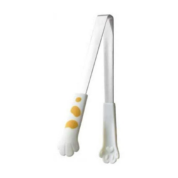 Stainless Steel Cooking Tongs, Cat Paw Kitchen Tongs with Non-slip Ergonomic Handle, Large Jaw & Heat Resistant for Grilling, Baking and Serving, Ideal for Home Chefs & Bbq Enthusiasts