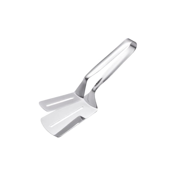 Stainless Steel Cooking Tongs, Heavy Duty Heat Resistant Kitchen Grilling Utensil, Locking Metal Food Turner Scissor Gripper for BBQ Buffet Salad