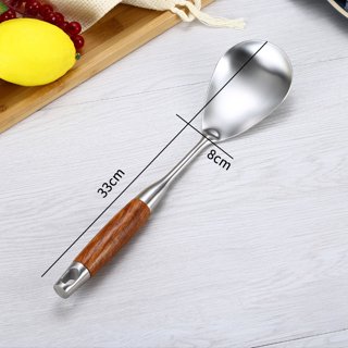 5Pcs Stainless Steel Reusable Spoons Spatula Set with Ergonomic Handle Heavy -Duty Washable Spoons Utensils with Hanging Hole - AliExpress