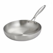 Stainless Steel Frying Pans, Induction Frying Pan, 22X2 in Flat Bottom, Kitchen Cookware, Gas Compatible, Silver Finish, 1 Pc for Kitchen Cooking