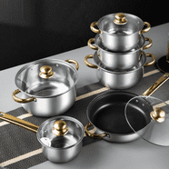 Cuisinart Forever Stainless 11-Piece Cookware Set - Stainless Steel, Induction Compatible, Oven Safe