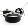 Stainless Steel Cookware Set, 6Piece Pots and Pans Set, Kitchen