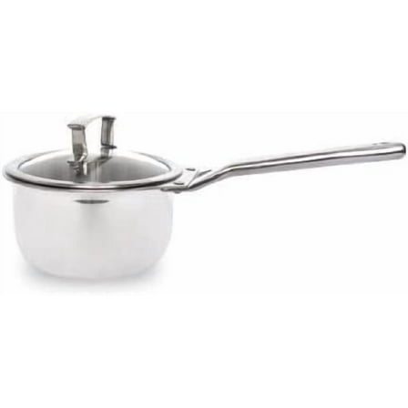 Stainless Steel Cookware for Inducton Cooktop - Sauce Pan with lid/ 6.5in. 1.5L