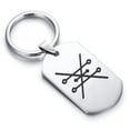 thumbnail image 1 of Stainless Steel Copper Alchemy Symbol Dog Tag Keychain Circle Ring, 1 of 2