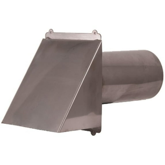 Stainless Steel Copper Dryer Exhaust Vent (4" - 12") Duct Size: 12", Mount Type: Flush, Flapper - Screen: Screen