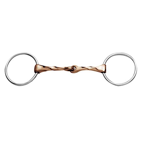 Stainless Steel Copper Mouth Slow Twist Loose Ring Snaffle Bit, 5", 5"$$Sport & Recreation Other