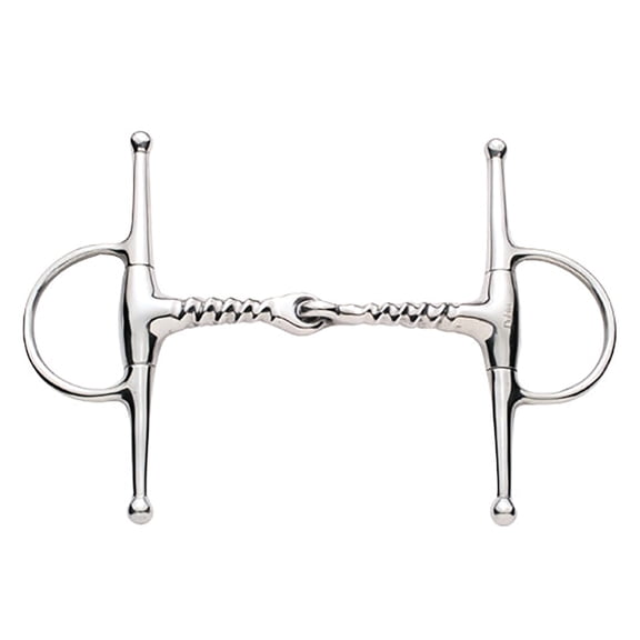 Stainless Steel Corkscrew Mouth Full Cheek Snaffle Bit, 4.5"$$Sport & Recreation Other