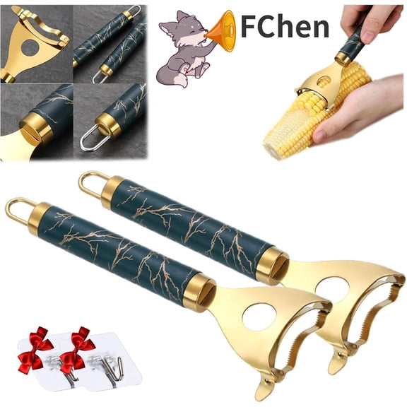 Stainless Steel Corn Cob Peeler - Quick & Labor-Saving Kitchen Tool (2Pcs)