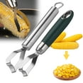 thumbnail image 1 of Stainless Steel Corn Peeler Thresher Tool - Quick Corn Kernel Remover, Easy Cob Stripper, Kitchen Corn Cutter, 1 Pc, 18x3cm, 1 of 6