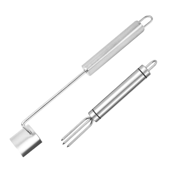 Stainless Steel Corn Peeler Tool With Serrated For Quick Kernel Removal, Ergonomic Grip & Dishwasher Safe