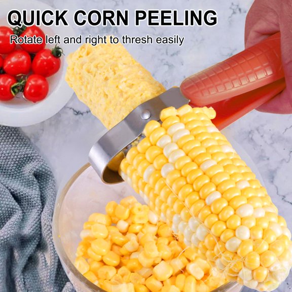 Stainless Steel Corn Stripper Peeler Efficient Kernel Remover Tool Kitchen Cooking Gadget for Fresh Corn