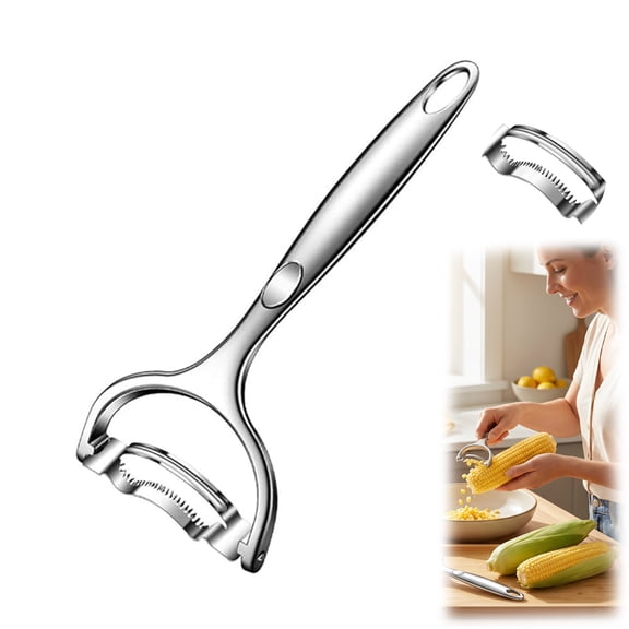 Stainless Steel Corn Stripper Tool, Corn on the Cob Kernel Remover, Corn Peeler for Sweet Corn, Kitchen Corn Stripper (1PC)