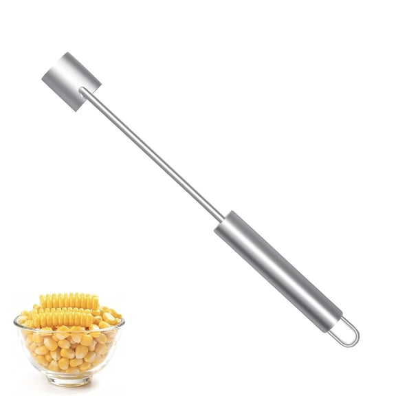 Stainless Steel Corn Stripper Tool with Long Handle – Easy Corn Cob Remover & Peeler for Quick Kernel Removal