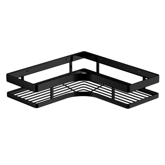 Stainless Steel Corner Bathroom Shelf | Rust-Proof Shower Organizer Rack | Space-Saving Storage with Drainage Design | Wall-Mounted Shelf for Bathroom & Kitchen