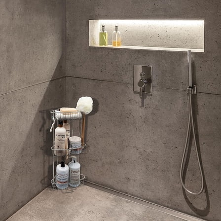 Stainless Steel Floor Shower Caddy