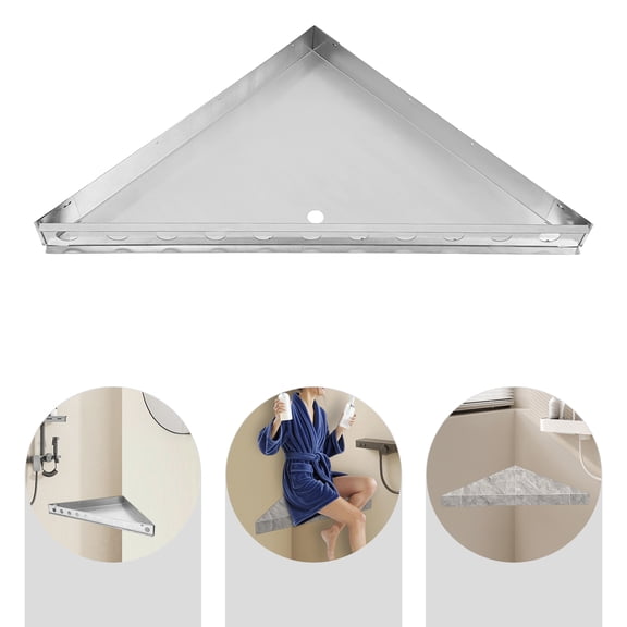 Stainless Steel Corner Shower Shelf, Bathroom Triangle Support Rack for Bathrooms, Bedrooms, Toilets, Balconies, Living Rooms
