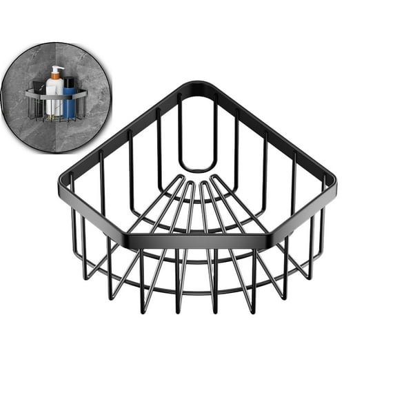 Stainless Steel Corner Sponge Rack, Triangular Sink Drain Basket, Bathroom Shelf Organizer for Kitchen Use