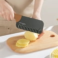 thumbnail image 1 of Stainless Steel Corrugated Knife, Wolf Tooth Potato Cutting Knife, Household Kitchen Knife, Wavy Blade, Slim and Sharp, Colorful Handle, Easy to Clean, Versatile for Hard Fruits Vegetables, 1 of 6