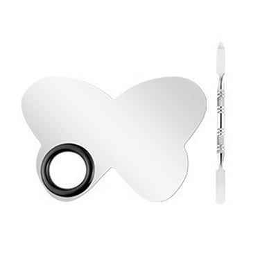 Stainless Steel Cosmetic Makeup Palette Spatula Tool for Nail Art Eye Shadow Eyelash Makeup Professional Pigment Blending