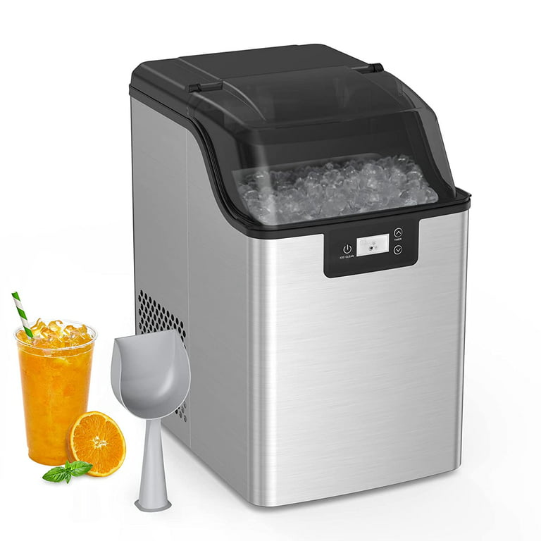 44Lbs/24H Portable Ice Maker Countertop Crushed Ice Machine with  Self-cleaning