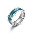 thumbnail image 1 of Stainless Steel Couple Ring 8mm Polished Men Women Wedding Band For Promise Anniversary Jewelry Durable Shine Wear, 1 of 6