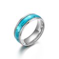 thumbnail image 1 of Stainless Steel Couple Ring 8mm Polished Men Women Wedding Band For Promise Anniversary Jewelry Durable Shine Wear, 1 of 7