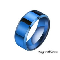 Stainless Steel Couple Rings for Men and Women, Simple Geometric Plated Rings, Unmounted