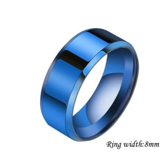 Stainless Steel Couple Rings for Men and Women, Simple Geometric Plated Rings, Unmounted