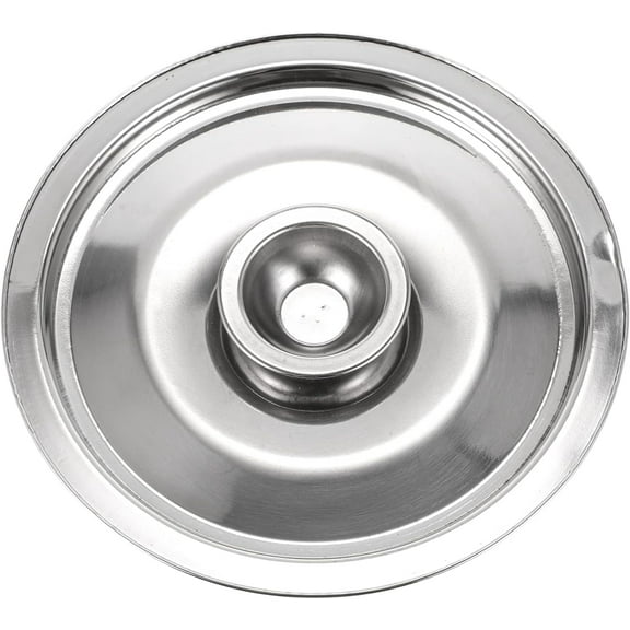 Stainless Steel Cover Bowl- 5.5in Universal Lid for Pots Small- Mini Pan Lid Bowl Covers Reusable with Handle in Ring for Pot and Pans