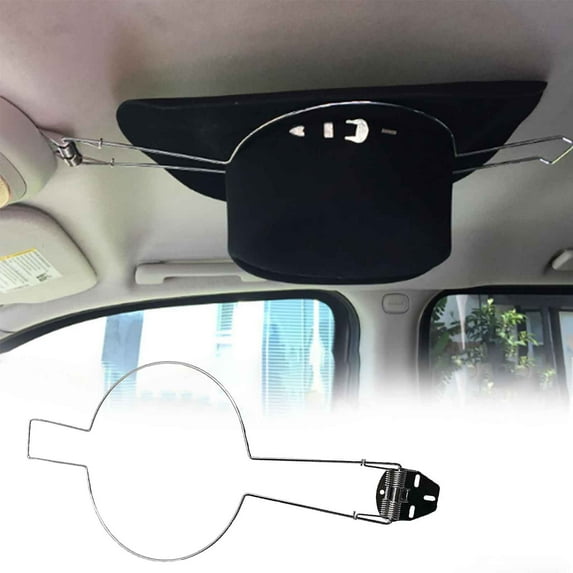 Stainless Steel Cowboy Hat Holder for Car Truck | Heavy-Duty Spring Clip Hat Rack | 20 Inch Long x 8.9 Inch Diameter | Secure Hat Storage, Sun Protection, Easy Installation | Holds Western