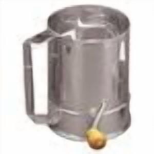 Stainless Steel Crank Action Flour Sifter, 4 Cup
