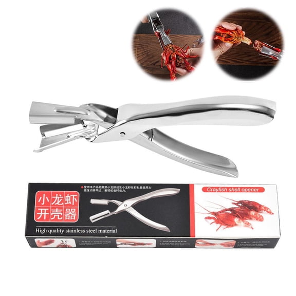 Stainless Steel Crawfish Peeler Tool, Lobster Sheller for Shrimp & Prawns, Seafood Cracker for Home Kitchen & Restaurant