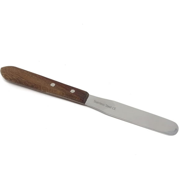 Stainless Steel Cream Spatula 4" Blade Butter Spreader Cheese Spatula Cake Icing Kitchen Gadget for Cake Pastry Wooden Handle