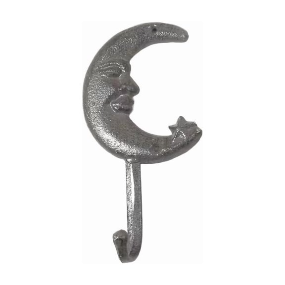 Stainless Steel Crescent Wall Hook for Towels, Coats & Bags, Rust-Resistant Hardware
