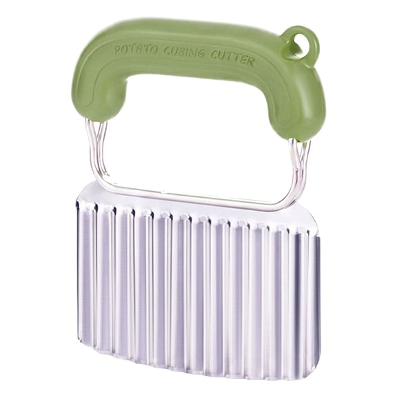 Stainless Steel Crinkle Cut Slicer, Wavy Edge Vegetable Cutter, Durable Kitchen Prep Tool For Root Vegetable And Homemade Fry Cutting Work