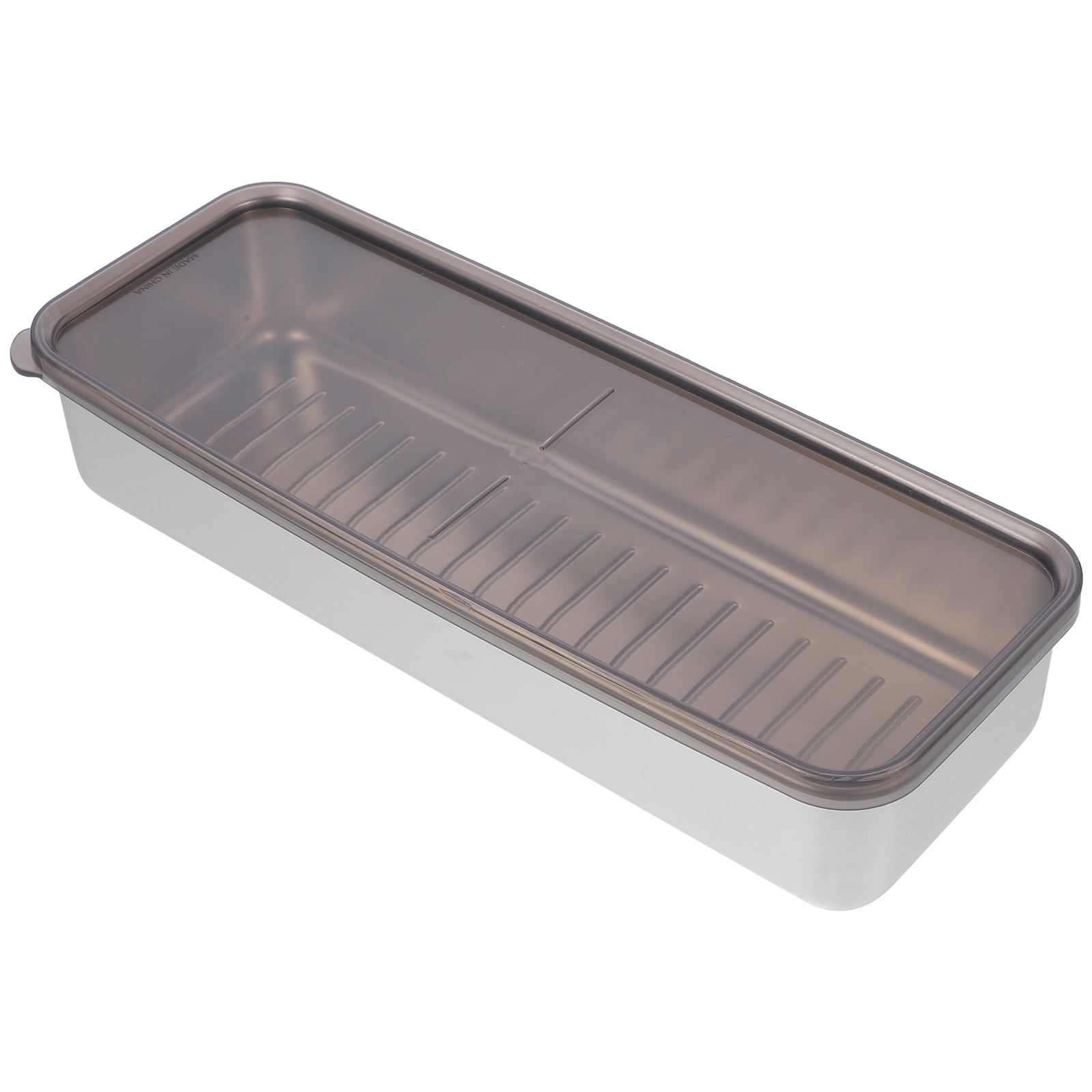 Stainless Steel Crisper Bacon Pancetta Container for Refrigerator Meat