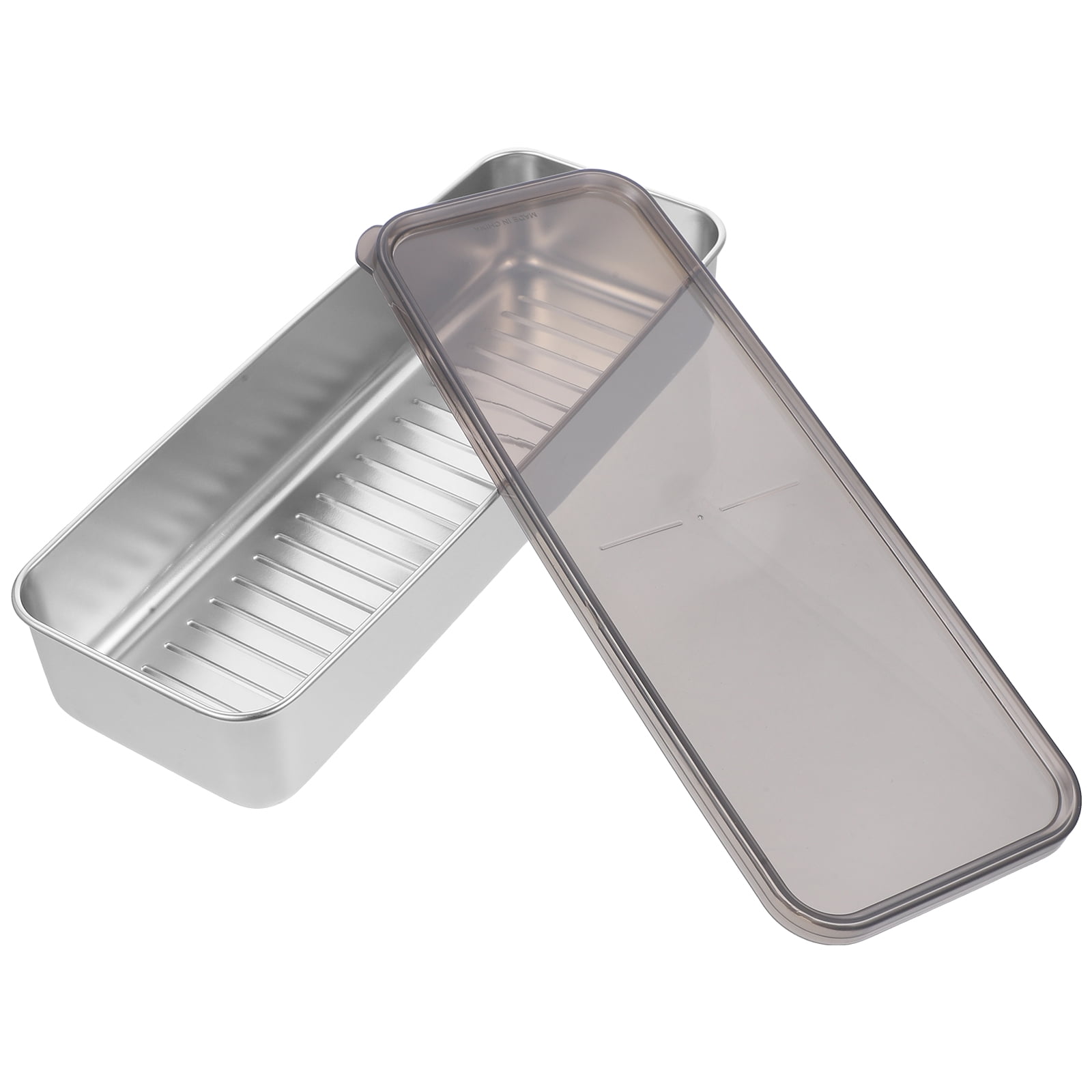 Stainless Steel Crisper Meat Container Refrigerator Organizers Fridge