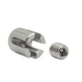 thumbnail image 1 of Stainless Steel Cross Clip Clamp For Wire Ropes With Diameters Of 2Mm 8Mm Essential Tool For Wall Trellis Installation, 1 of 6