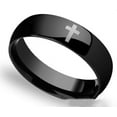 thumbnail image 1 of Stainless Steel Cross Ring: Simple, Geometric Design, Unisex Couple Rings for Birthdays, Fashionable and Durable, 1 of 3