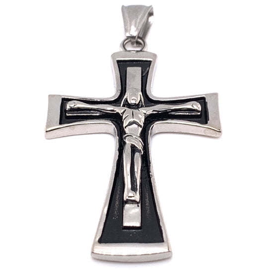 Stainless Steel Crucifix Cross Pendant - Elegantly Display Your Faith ...
