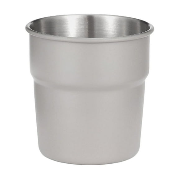Stainless Steel Cup 300mL Outdoor Camping Coffee Cup Cold Drink Cup Beer Mug Solid 304 Stainless Steel Food Grade Cup Camping Equipment(Gray)