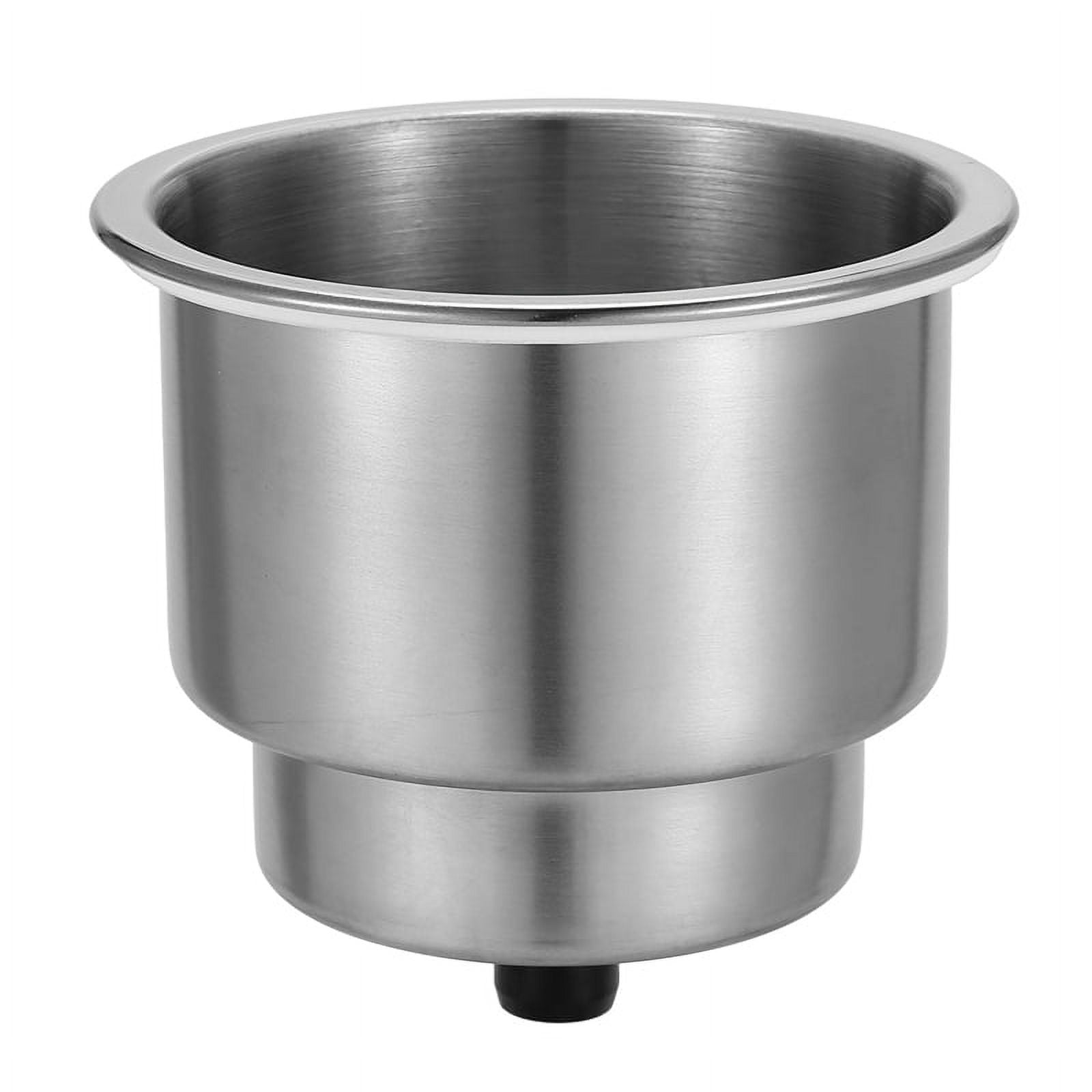 MARINE CITY 304 Stainless Steel Cup Holder – Polished, Drain Hole, Pack Of 4